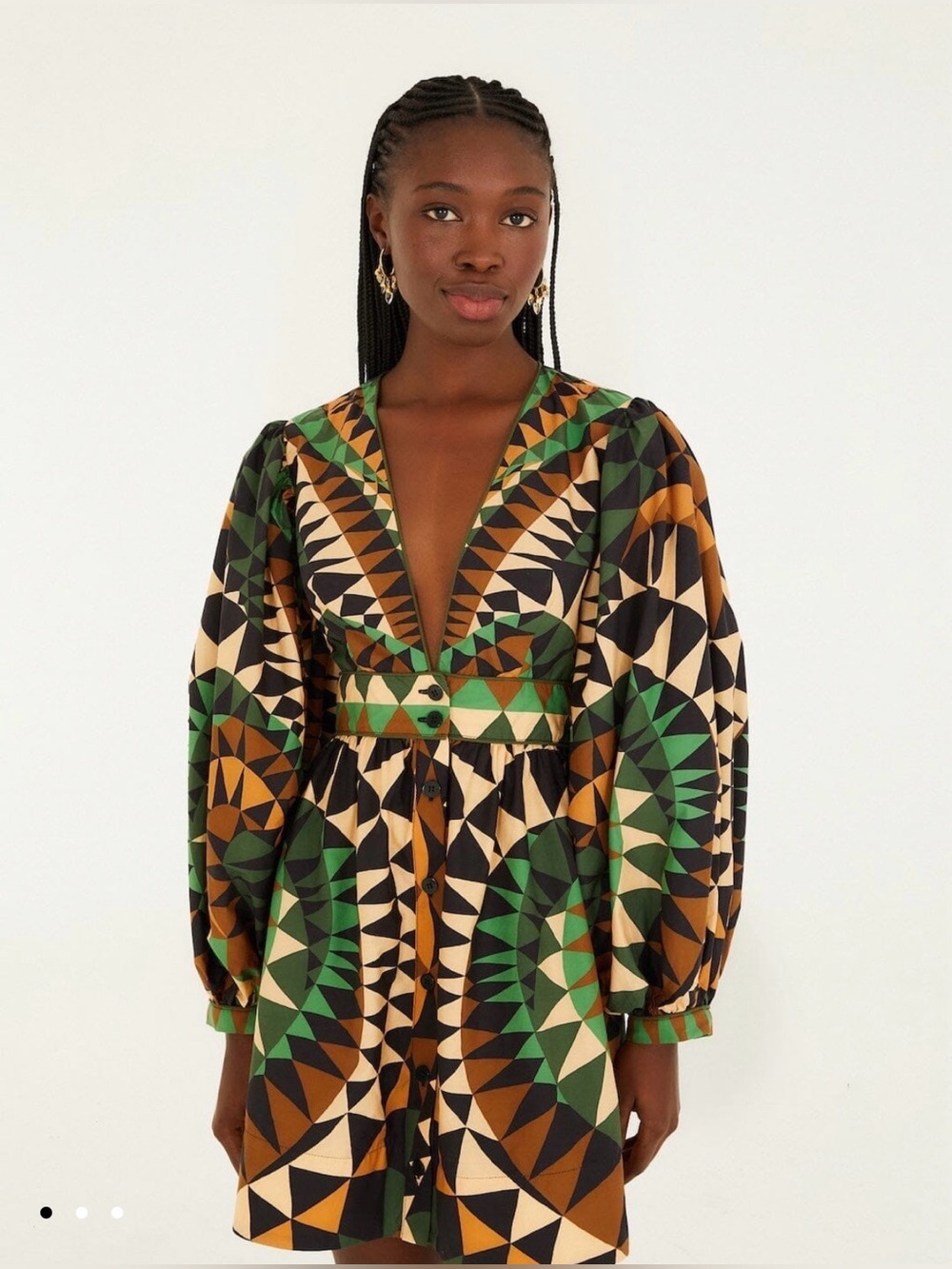 Farm Rio Hearts Deco Mini Dress XL
